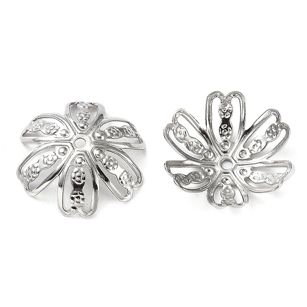 PandaHall Real 18K Gold Plated 304 Stainless Steel Beads Cap, Flower, Stainless Steel Color, 14.6x4mm, Hole: 1.2mm 304 Stainless Steel
PandaHall Real 18K Gold Plated 304 Stainless Steel Beads Cap, Flower, Stainless Steel Color, 14.6x4mm, Hole: 1.2mm 304 Stainless Steel