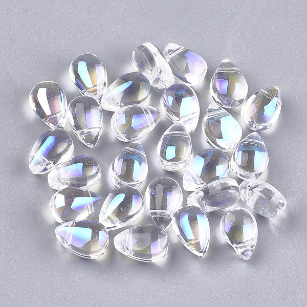 PandaHall Transparent Glass Charms, AB Color Plated, teardrop, Clear AB, 9x6x6mm, Hole: 0.5mm Glass Teardrop White
PandaHall Transparent Glass Charms, AB Color Plated, teardrop, Clear AB, 9x6x6mm, Hole: 0.5mm Glass Teardrop White
