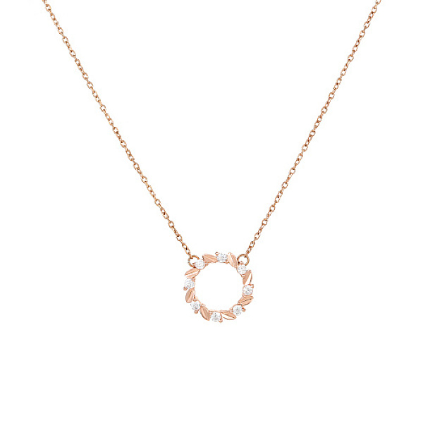 PandaHall Ring Cubic Zirconia Pendant Necklaces, 925 Sterling Silver Necklace, Rose Gold, 15.75 inch(40cm) Sterling Silver Ring
PandaHall Ring Cubic Zirconia Pendant Necklaces, 925 Sterling Silver Necklace, Rose Gold, 15.75 inch(40cm) Sterling Silver Ring