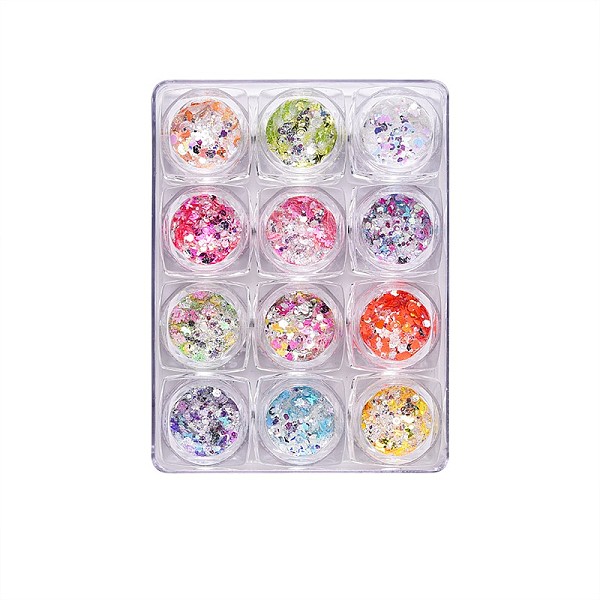PandaHall Shiny Nail Art Decoration Accessories, with Glitter Powder and Sequins, DIY Sparkly Paillette Tips Nail, Mixed Shapes, Mixed Color..., Multicolor
PandaHall Shiny Nail Art Decoration Accessories, with Glitter Powder and Sequins, DIY Sparkly Paillette Tips Nail, Mixed Shapes, Mixed Color..., Multicolor