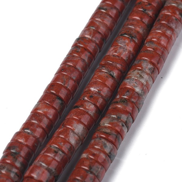 PandaHall Natural Red Sesame Jasper/Kiwi Jasper Beads Strands, Heishi Beads, Flat Round/Disc, 6x3mm, Hole: 1mm, about 119~131pcs/strand...
PandaHall Natural Red Sesame Jasper/Kiwi Jasper Beads Strands, Heishi Beads, Flat Round/Disc, 6x3mm, Hole: 1mm, about 119~131pcs/strand...