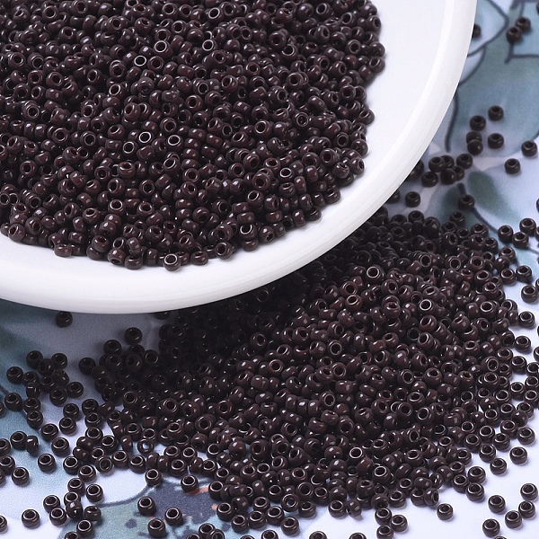 PandaHall MIYUKI Round Rocailles Beads, Japanese Seed Beads, 11/0, (RR409) Opaque Chocolate, 2x1.3mm, Hole: 0.8mm, about 1111pcs/10g Glass..., Brown
PandaHall MIYUKI Round Rocailles Beads, Japanese Seed Beads, 11/0, (RR409) Opaque Chocolate, 2x1.3mm, Hole: 0.8mm, about 1111pcs/10g Glass..., Brown