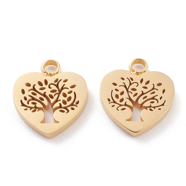 PandaHall Ion Plating(IP) 304 Stainless Steel Charms, Laser Cut, Heart with Tree of Life, Golden, 12x11x1.5mm, Hole: 1.8mm 304 Stainless...
PandaHall Ion Plating(IP) 304 Stainless Steel Charms, Laser Cut, Heart with Tree of Life, Golden, 12x11x1.5mm, Hole: 1.8mm 304 Stainless...