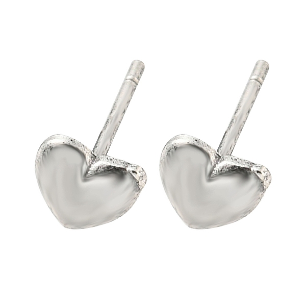 PandaHall Rack Plated Heart Brass Stud Earrings for Women, Lead Free & Cadmium Free, Long-Lasting Plated, Matte Silver Color, 5x5mm Brass...
PandaHall Rack Plated Heart Brass Stud Earrings for Women, Lead Free & Cadmium Free, Long-Lasting Plated, Matte Silver Color, 5x5mm Brass...