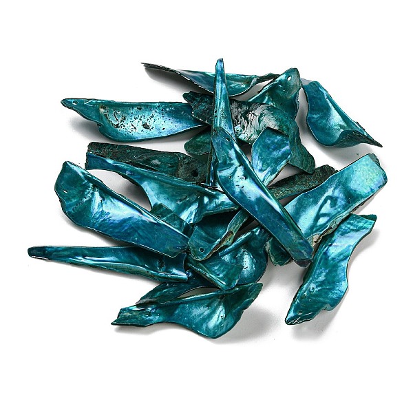 PandaHall Spray Painted Natural Akoya Shell Big Pendants, Nuggets Charms, Teal, 35.5~55x8~20x4~12mm, Hole: 1.2mm Other Sea Shell Nuggets..., Cyan
PandaHall Spray Painted Natural Akoya Shell Big Pendants, Nuggets Charms, Teal, 35.5~55x8~20x4~12mm, Hole: 1.2mm Other Sea Shell Nuggets..., Cyan
