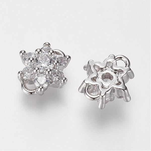 PandaHall Brass Micro Pave Grade AAA Cubic Zirconia Links, Flower, Cadmium Free & Nickel Free & Lead Free, Real Platinum Plated, 10x10x5mm...
PandaHall Brass Micro Pave Grade AAA Cubic Zirconia Links, Flower, Cadmium Free & Nickel Free & Lead Free, Real Platinum Plated, 10x10x5mm...
