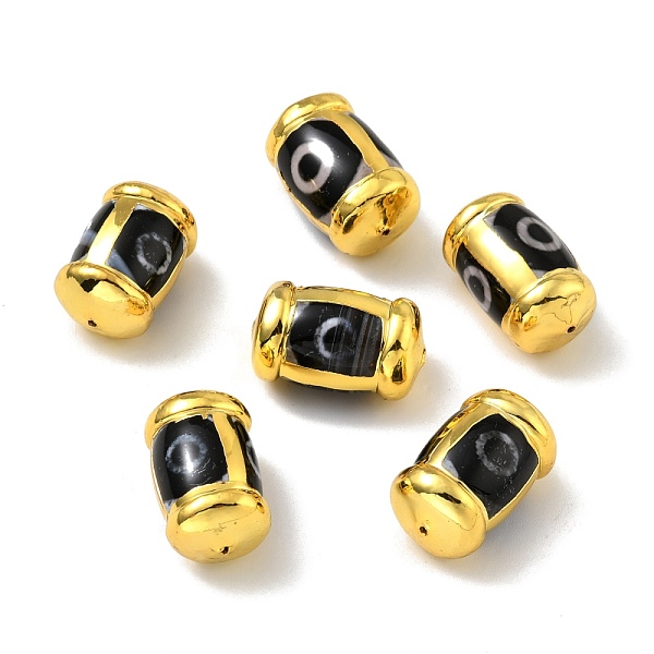 PandaHall Tibetan Style dZi Beads, Natural Agate Beads, with Golden Tone Brass Findings, Lead Free & Cadmium Free, Barrel, 1-Eye...
PandaHall Tibetan Style dZi Beads, Natural Agate Beads, with Golden Tone Brass Findings, Lead Free & Cadmium Free, Barrel, 1-Eye...