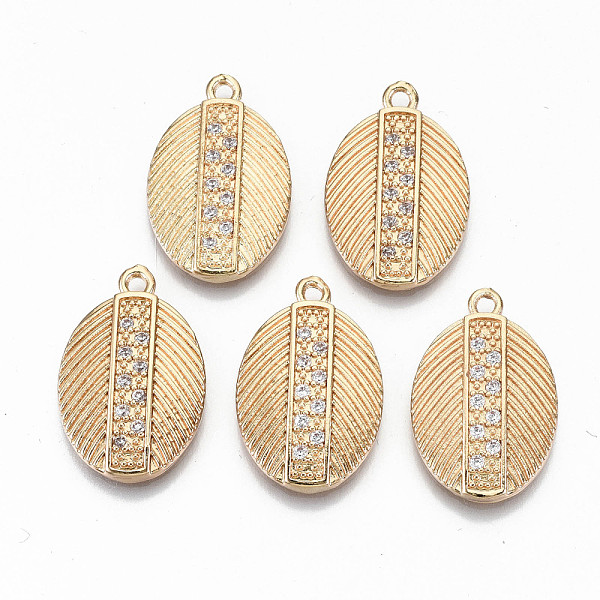 PandaHall Brass Micro Pave Cubic Zirconia Pendants, Light Gold, Long-Lasting Plated, Cadmium Free & Lead Free, Oval, Clear, 23x15x3mm, Hole...
PandaHall Brass Micro Pave Cubic Zirconia Pendants, Light Gold, Long-Lasting Plated, Cadmium Free & Lead Free, Oval, Clear, 23x15x3mm, Hole...