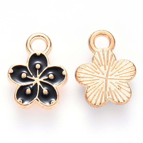PandaHall Alloy Enamel Charms, Flower, Light Gold, Black, 12x9x2mm, Hole: 1.8mm Alloy+Enamel Flower Black
PandaHall Alloy Enamel Charms, Flower, Light Gold, Black, 12x9x2mm, Hole: 1.8mm Alloy+Enamel Flower Black