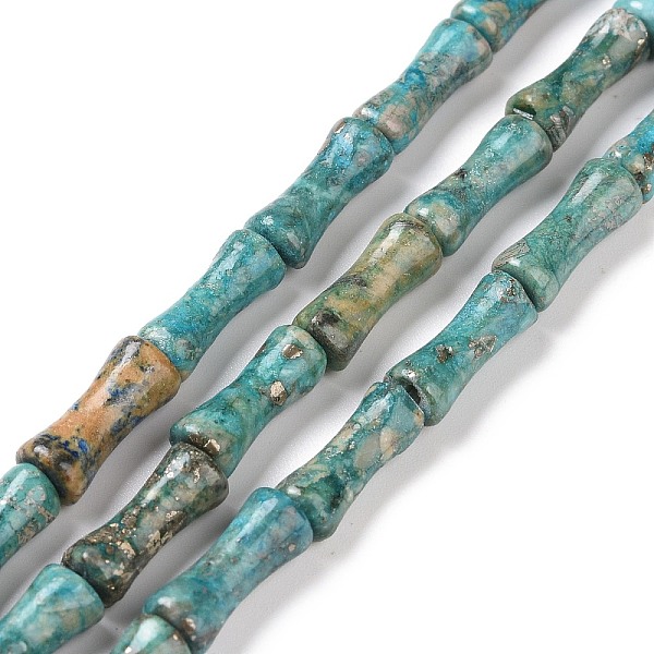 PandaHall Natural Africa Pyrite Beads Strands, Dyed, Bamboo Stick, Dark Cyan, 12x5mm, Hole: 0.5mm, about 34pcs/strand, 15.94 inch(40.5cm)...
PandaHall Natural Africa Pyrite Beads Strands, Dyed, Bamboo Stick, Dark Cyan, 12x5mm, Hole: 0.5mm, about 34pcs/strand, 15.94 inch(40.5cm)...