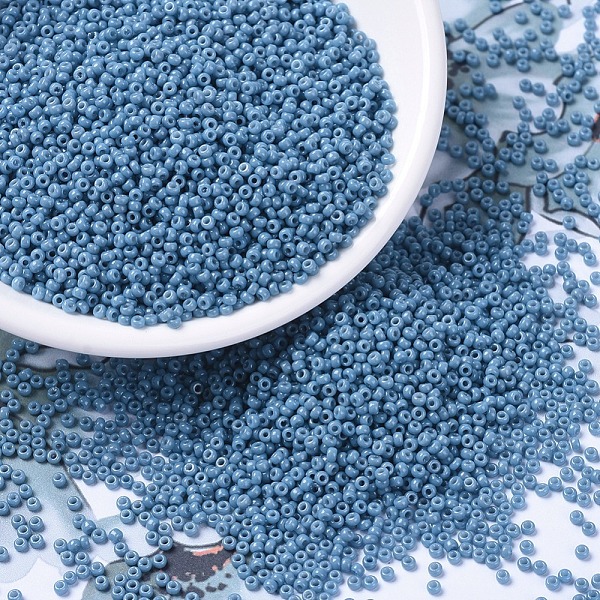 PandaHall MIYUKI Round Rocailles Beads, Japanese Seed Beads, (RR4482) Duracoat Dyed Opaque Bayberry, 11/0, 2x1.3mm, Hole: 0.8mm, about..., Blue
PandaHall MIYUKI Round Rocailles Beads, Japanese Seed Beads, (RR4482) Duracoat Dyed Opaque Bayberry, 11/0, 2x1.3mm, Hole: 0.8mm, about..., Blue