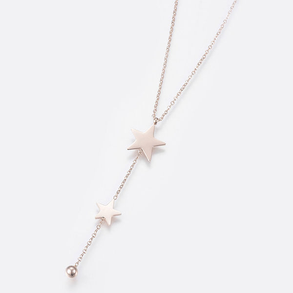 PandaHall 304 Stainless Steel Pendant Necklaces, with Lobster Clasps, Star, Mixed Color, 15.75 inch(40cm), 1.2mm, Pendant: 60x13x4mm 304..., Multicolor
PandaHall 304 Stainless Steel Pendant Necklaces, with Lobster Clasps, Star, Mixed Color, 15.75 inch(40cm), 1.2mm, Pendant: 60x13x4mm 304..., Multicolor