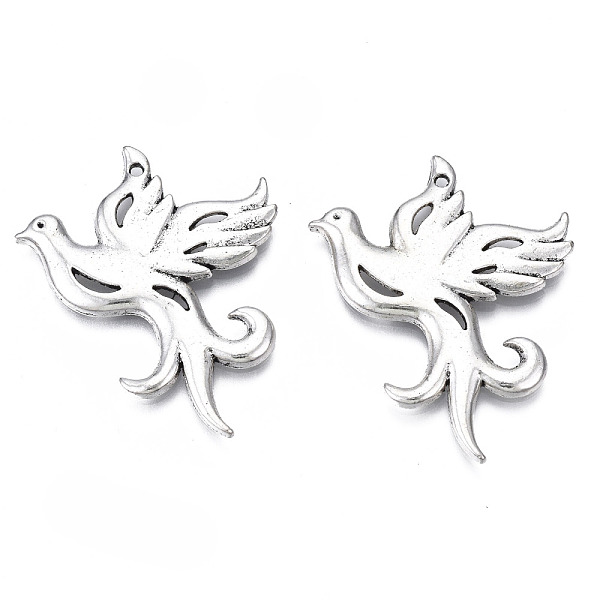 PandaHall Tibetan Style Alloy Pendants, Cadmium Free & Lead Free, Bird, Antique Silver, 31.5x30x2mm, Hole: 1.2mm, about 280pcs/1000g Alloy...
PandaHall Tibetan Style Alloy Pendants, Cadmium Free & Lead Free, Bird, Antique Silver, 31.5x30x2mm, Hole: 1.2mm, about 280pcs/1000g Alloy...