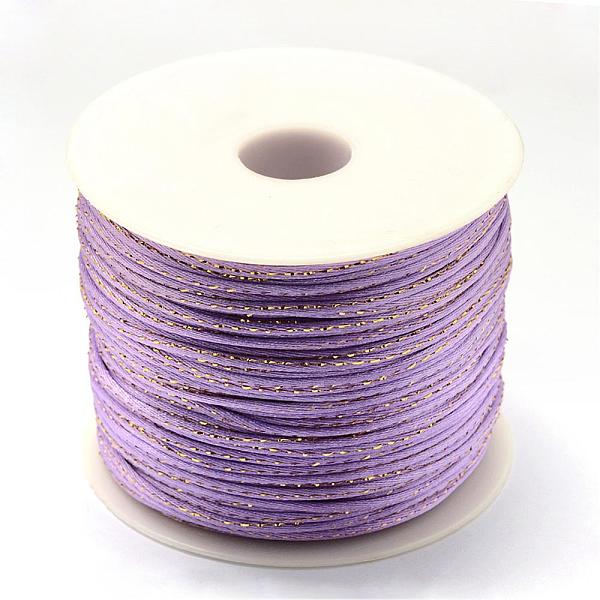 PandaHall Metallic Stain Beads String Cords, Nylon Mouse Tail Cord, Lilac, 1.5mm, about 100yards/roll(300 feet/roll) Nylon+Metallic Cord..., Purple
PandaHall Metallic Stain Beads String Cords, Nylon Mouse Tail Cord, Lilac, 1.5mm, about 100yards/roll(300 feet/roll) Nylon+Metallic Cord..., Purple