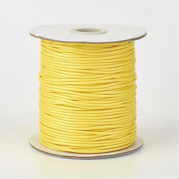 PandaHall Eco-Friendly Korean Waxed Polyester Cord, Gold, 1mm, about 169.51~174.98 Yards(155~160m)/Roll Waxed Polyester Cord Round Gold
PandaHall Eco-Friendly Korean Waxed Polyester Cord, Gold, 1mm, about 169.51~174.98 Yards(155~160m)/Roll Waxed Polyester Cord Round Gold