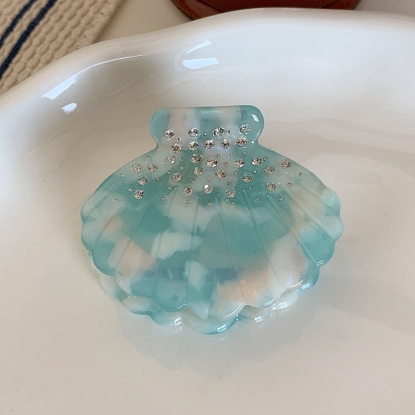 PandaHall Shell Shape Cellulose Acetate(Resin) Claw Hair Clips, with Rhinestones, Hair Accessories for Women Girl, Medium Turquoise, 40x50mm...
PandaHall Shell Shape Cellulose Acetate(Resin) Claw Hair Clips, with Rhinestones, Hair Accessories for Women Girl, Medium Turquoise, 40x50mm...