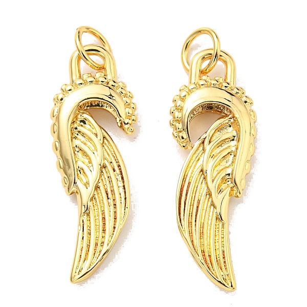 PandaHall Rack Plating Brass Pendants, with Jump Ring, Lead Free & Cadmium Free, Long-Lasting Plated, Wings Charm, Real 18K Gold Plated...
PandaHall Rack Plating Brass Pendants, with Jump Ring, Lead Free & Cadmium Free, Long-Lasting Plated, Wings Charm, Real 18K Gold Plated...