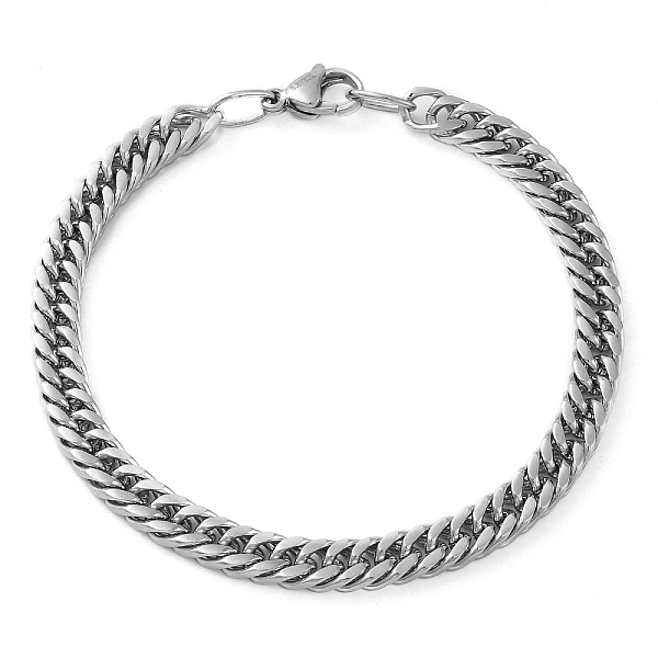 PandaHall 304 Stainless Steel Cuban Link Chain Bracelet for Men Women, Stainless Steel Color, 8-1/4 inch(21cm) 304 Stainless Steel
PandaHall 304 Stainless Steel Cuban Link Chain Bracelet for Men Women, Stainless Steel Color, 8-1/4 inch(21cm) 304 Stainless Steel