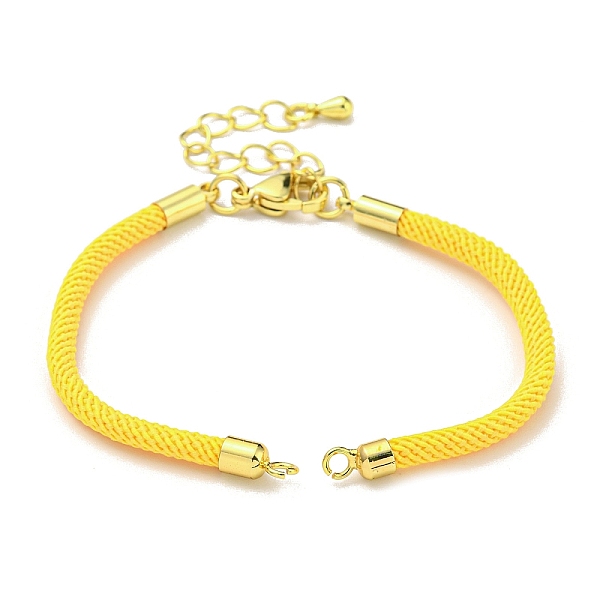 PandaHall Nylon Cords Bracelet Makings Fit for Connector Charms, with Brass Findings and 304 Stainless Steel Lobster Claw Clasps..., Yellow
PandaHall Nylon Cords Bracelet Makings Fit for Connector Charms, with Brass Findings and 304 Stainless Steel Lobster Claw Clasps..., Yellow