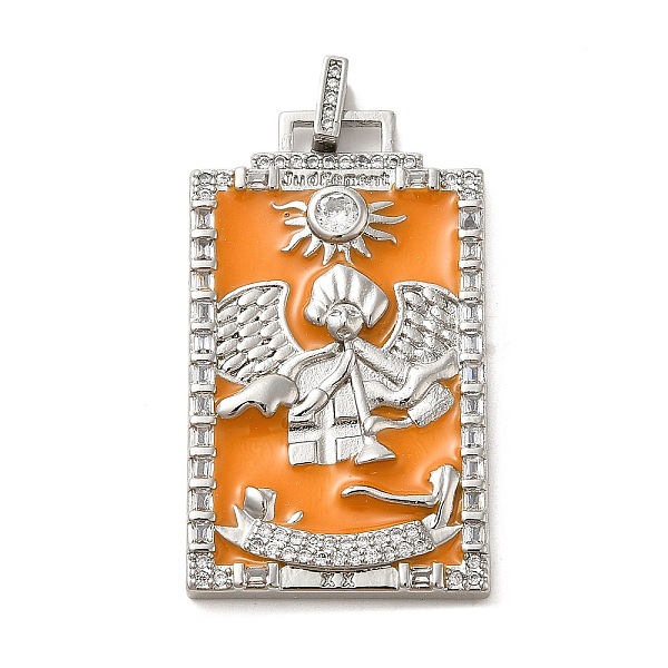 PandaHall Brass Micro Pave Cubic Zirconia Pendants with Enamel, Tarot, Dark Orange, 39.5x23x2.5mm, Hole: 4.5x2mm Brass+Cubic Zirconia+Enamel...
PandaHall Brass Micro Pave Cubic Zirconia Pendants with Enamel, Tarot, Dark Orange, 39.5x23x2.5mm, Hole: 4.5x2mm Brass+Cubic Zirconia+Enamel...