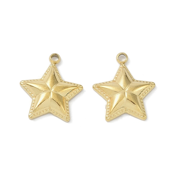 PandaHall Ion Plating(IP) 304 Stainless Steel Pendants, Star Charm, Real 18K Gold Plated, 15x13x3mm, Hole: 1.4mm 304 Stainless Steel Star
PandaHall Ion Plating(IP) 304 Stainless Steel Pendants, Star Charm, Real 18K Gold Plated, 15x13x3mm, Hole: 1.4mm 304 Stainless Steel Star