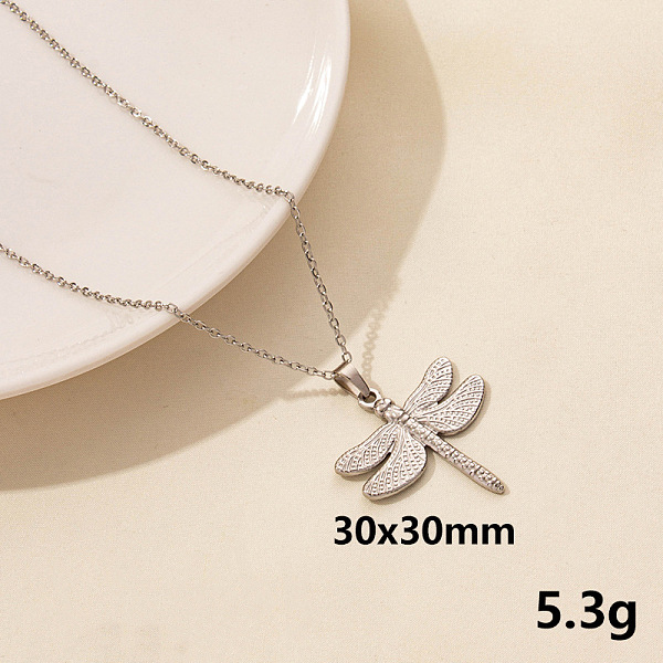 PandaHall Animal Stainless Steel Dragonfly Pendant Necklace for Women, Trendy Lock Chain Jewelry Stainless Steel Dragonfly
PandaHall Animal Stainless Steel Dragonfly Pendant Necklace for Women, Trendy Lock Chain Jewelry Stainless Steel Dragonfly