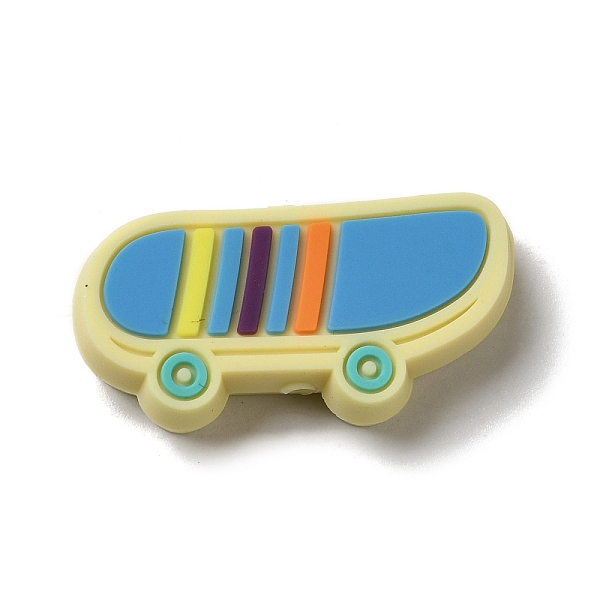 PandaHall Skateboard Silicone Focal Beads, Chewing Beads For Teethers, DIY Nursing Necklaces Making, Deep Sky Blue, 14.5x29x9.5mm, Hole...
PandaHall Skateboard Silicone Focal Beads, Chewing Beads For Teethers, DIY Nursing Necklaces Making, Deep Sky Blue, 14.5x29x9.5mm, Hole...