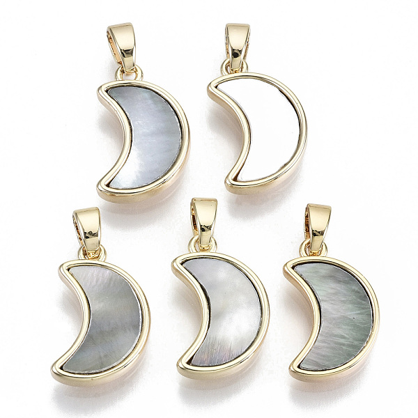 PandaHall Natural Black Lip Shell Pendants, with Brass Findings, Nickel Free, Moon, Real 18K Gold Plated, 16x10x3mm, Hole: 2x4mm Black Lip...
PandaHall Natural Black Lip Shell Pendants, with Brass Findings, Nickel Free, Moon, Real 18K Gold Plated, 16x10x3mm, Hole: 2x4mm Black Lip...