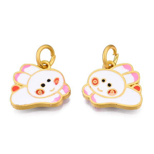 PandaHall Alloy Enamel Charms, with Jump Rings, Matte Gold Color, Cadmium Free & Lead Free, Rabbit, Pearl Pink, 13x15x2mm, Jump Ring: 6x1mm...
PandaHall Alloy Enamel Charms, with Jump Rings, Matte Gold Color, Cadmium Free & Lead Free, Rabbit, Pearl Pink, 13x15x2mm, Jump Ring: 6x1mm...