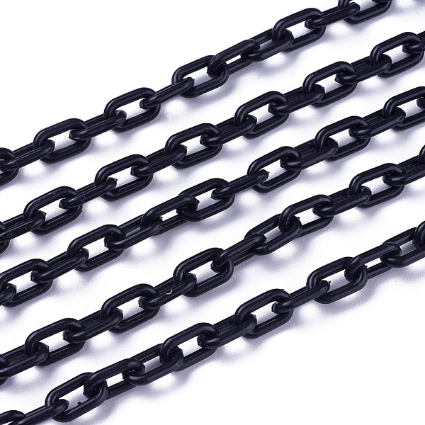 PandaHall ABS Plastic Cable Chains, Oval, Black, 13.5~14x8x2mm, 14.9 inch~15.35 inch(38~39cm)/strand Plastic Black
PandaHall ABS Plastic Cable Chains, Oval, Black, 13.5~14x8x2mm, 14.9 inch~15.35 inch(38~39cm)/strand Plastic Black