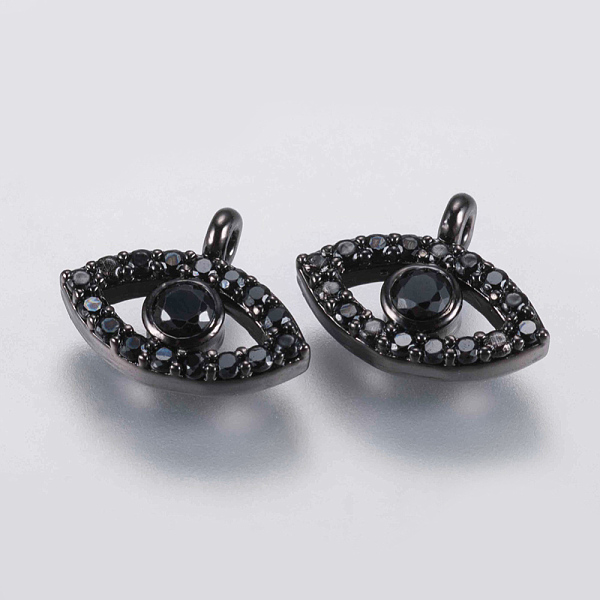 PandaHall Brass Micro Pave Cubic Zirconia Charms, Horse Eye, Black, Gunmetal, 8.5x11x2mm, Hole: 1mm Brass+Cubic Zirconia Horse Eye Black
PandaHall Brass Micro Pave Cubic Zirconia Charms, Horse Eye, Black, Gunmetal, 8.5x11x2mm, Hole: 1mm Brass+Cubic Zirconia Horse Eye Black