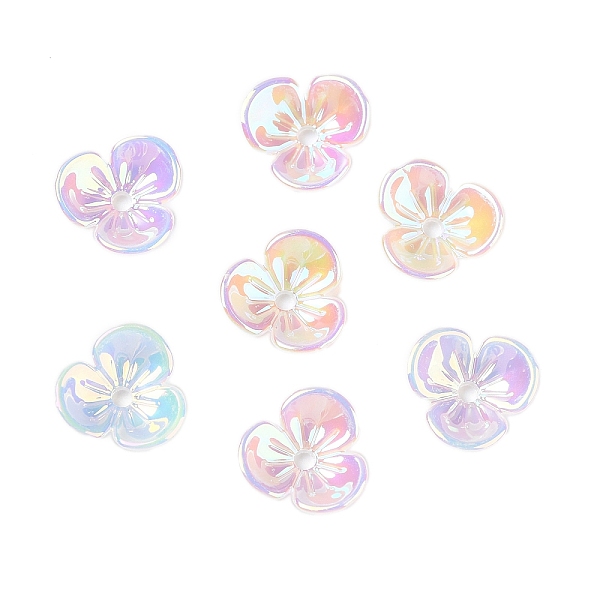 PandaHall UV Plating Acrylic Bead Caps, Iridescent, 3-Petal Flower, Colorful, 10x10x3mm, Hole: 1.5mm Acrylic
PandaHall UV Plating Acrylic Bead Caps, Iridescent, 3-Petal Flower, Colorful, 10x10x3mm, Hole: 1.5mm Acrylic