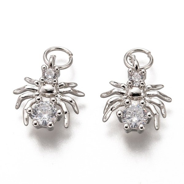 PandaHall Brass Micro Pave Clear Cubic Zirconia Charms, Long-Lasting Plated, with Jump Ring, Spider, Platinum, 13x12x4mm, Jump Ring: 5x1mm...
PandaHall Brass Micro Pave Clear Cubic Zirconia Charms, Long-Lasting Plated, with Jump Ring, Spider, Platinum, 13x12x4mm, Jump Ring: 5x1mm...
