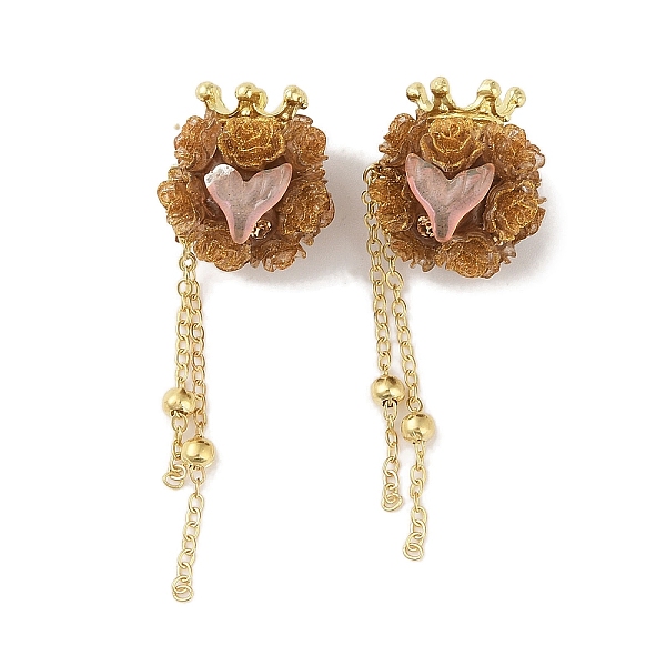 PandaHall Handmade Polymer Clay Rhinestone Beads, with Glitter, Resin & Acrylic & Glass Cabochon & Alloy Chain, Rose with Crown & Fishtail...
PandaHall Handmade Polymer Clay Rhinestone Beads, with Glitter, Resin & Acrylic & Glass Cabochon & Alloy Chain, Rose with Crown & Fishtail...