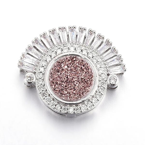 PandaHall Brass Micro Pave Cubic Zirconia Slide Charms, with Resin, Flat Round & Arch, Platinum, Sandy Brown, 22.5x27.5x9mm, Hole: 1.5x5mm...
PandaHall Brass Micro Pave Cubic Zirconia Slide Charms, with Resin, Flat Round & Arch, Platinum, Sandy Brown, 22.5x27.5x9mm, Hole: 1.5x5mm...