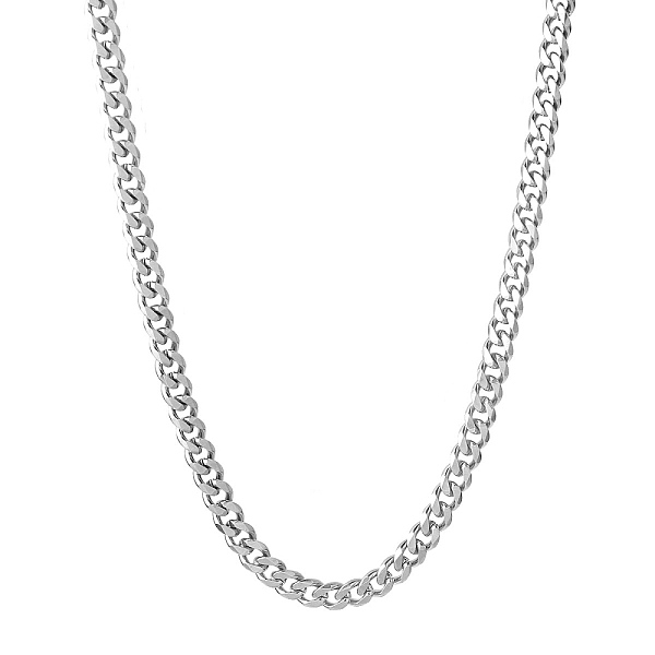 PandaHall 201 Stainless Steel Curb Chain Necklaces for Men, Stainless Steel Color, 23.82 inch(60.5cm), Link: 3.5x2.5x1mm 201 Stainless Steel
PandaHall 201 Stainless Steel Curb Chain Necklaces for Men, Stainless Steel Color, 23.82 inch(60.5cm), Link: 3.5x2.5x1mm 201 Stainless Steel