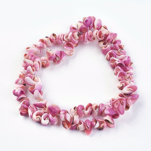 PandaHall Natural Spiral Shell Beads Strands, Dyed, Nuggets, Hot Pink, 7~12mm, Hole: 1mm, about 100pcs/strand, 16.33 inch(41.5cm) Spiral...
PandaHall Natural Spiral Shell Beads Strands, Dyed, Nuggets, Hot Pink, 7~12mm, Hole: 1mm, about 100pcs/strand, 16.33 inch(41.5cm) Spiral...