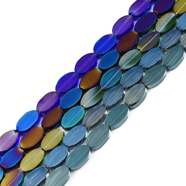 PandaHall Painted Transparent Glass Beads Strands, Oval, Mixed Color, 10x6x3mm, Hole: 1mm, about 54~60Pcs/strand, 20.47~23.62''(52~60cm)..., Multicolor
PandaHall Painted Transparent Glass Beads Strands, Oval, Mixed Color, 10x6x3mm, Hole: 1mm, about 54~60Pcs/strand, 20.47~23.62''(52~60cm)..., Multicolor