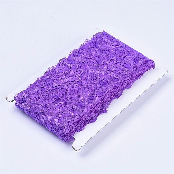 PandaHall Elastic Lace Trim, Lace Ribbon For Sewing Decoration, Orchid, 80mm Polyester Purple
PandaHall Elastic Lace Trim, Lace Ribbon For Sewing Decoration, Orchid, 80mm Polyester Purple