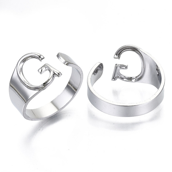 PandaHall Alloy Cuff Finger Rings, Cadmium Free & Nickel Free & Lead Free, Alphabet, Platinum, Letter.G, US Size 8(18.1mm) Alloy Letter G
PandaHall Alloy Cuff Finger Rings, Cadmium Free & Nickel Free & Lead Free, Alphabet, Platinum, Letter.G, US Size 8(18.1mm) Alloy Letter G