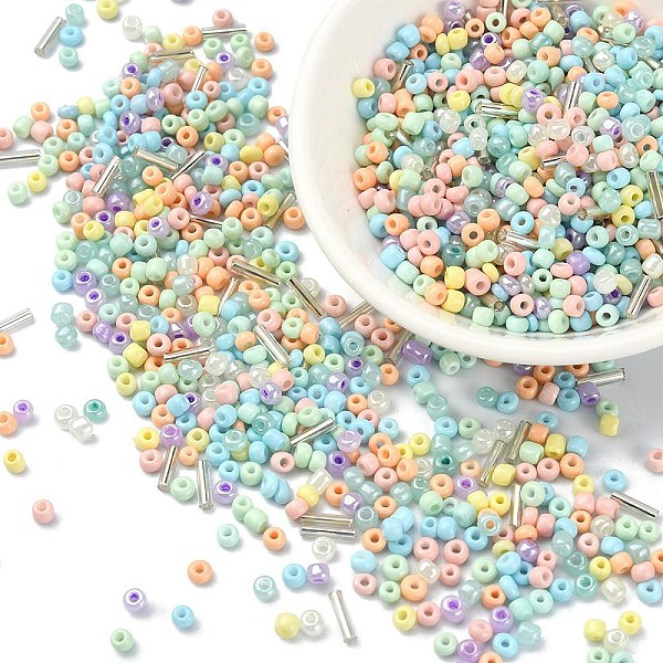 PandaHall Opaque & Transparent Inside Colours Glass Seed Beads, Round Hole, Round & Tube, Colorful, 2~3x1.5~9mm, Hole: 0.8~1mm Glass
PandaHall Opaque & Transparent Inside Colours Glass Seed Beads, Round Hole, Round & Tube, Colorful, 2~3x1.5~9mm, Hole: 0.8~1mm Glass