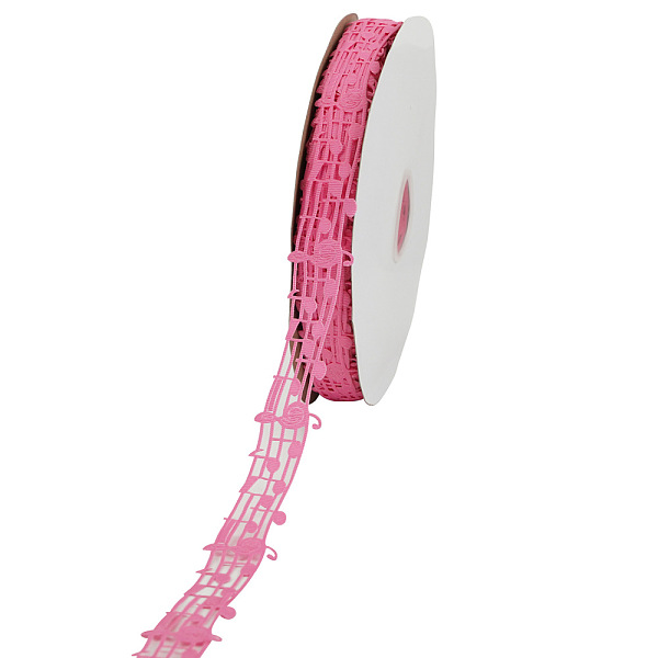 PandaHall Polyester Grosgrain Ribbons, Hollow, Musical Note Pattern, Pink, 1-1/8"(28mm) Polyester Pink
PandaHall Polyester Grosgrain Ribbons, Hollow, Musical Note Pattern, Pink, 1-1/8"(28mm) Polyester Pink