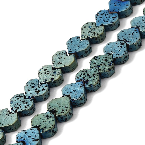 PandaHall Electroplated Natural Lava Rock Beads Strands, Heart, Green Plated, 8x8.5x3mm, Hole: 1mm, about 60pcs/strand, 16.54''(42cm) Lava...
PandaHall Electroplated Natural Lava Rock Beads Strands, Heart, Green Plated, 8x8.5x3mm, Hole: 1mm, about 60pcs/strand, 16.54''(42cm) Lava...