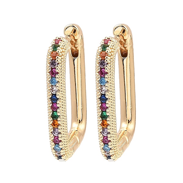 PandaHall Brass Micro Pave Cubic Zirconia Hoop Earrings, Rectangle, Light Gold, 18x2.5x13.5mm Cubic Zirconia Rectangle
PandaHall Brass Micro Pave Cubic Zirconia Hoop Earrings, Rectangle, Light Gold, 18x2.5x13.5mm Cubic Zirconia Rectangle