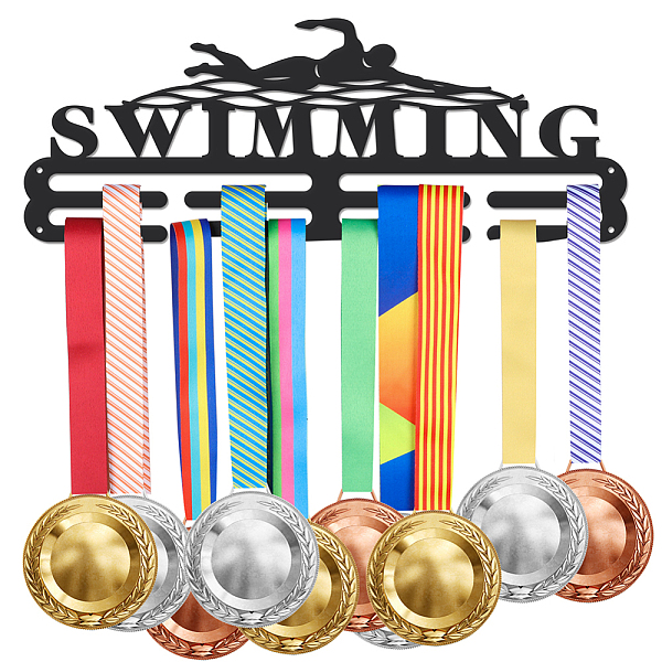 PandaHall Sports Theme Iron Medal Hanger Holder Display Wall Rack, with Screws, Swimming Pattern, 150x400mm Iron Sports
PandaHall Sports Theme Iron Medal Hanger Holder Display Wall Rack, with Screws, Swimming Pattern, 150x400mm Iron Sports