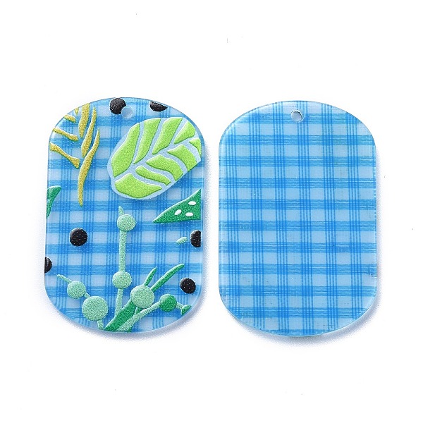 PandaHall Acrylic Pendants, 3D Printed, Oval with Plants Pattern, Deep Sky Blue, 37x25x2mm, Hole: 1.6mm Acrylic Oval
PandaHall Acrylic Pendants, 3D Printed, Oval with Plants Pattern, Deep Sky Blue, 37x25x2mm, Hole: 1.6mm Acrylic Oval