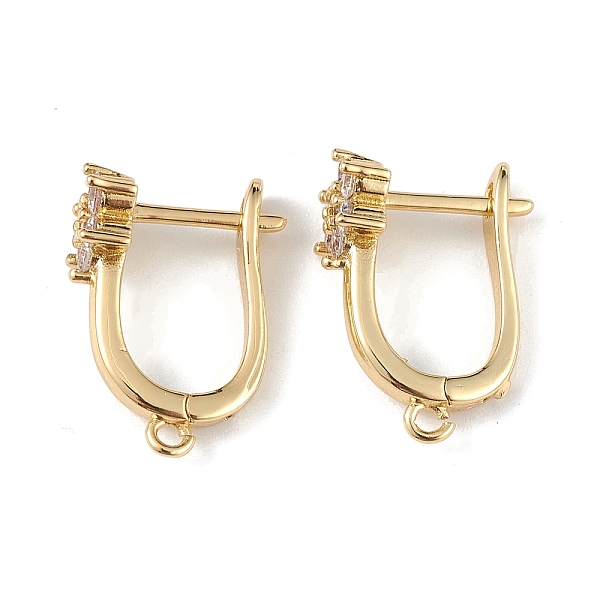 PandaHall Brass Flower Hoop Earring Findings, Latch Back with Clear Cubic Zirconia, Lead Free & Cadmium Free, Real 18K Gold Plated...
PandaHall Brass Flower Hoop Earring Findings, Latch Back with Clear Cubic Zirconia, Lead Free & Cadmium Free, Real 18K Gold Plated...