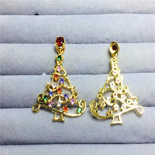 PandaHall Brass Micro Pave Colorful Cubic Zirconia Pendant, Christmas Tree, 40x32mm Brass+Cubic Zirconia Christmas Tree
PandaHall Brass Micro Pave Colorful Cubic Zirconia Pendant, Christmas Tree, 40x32mm Brass+Cubic Zirconia Christmas Tree