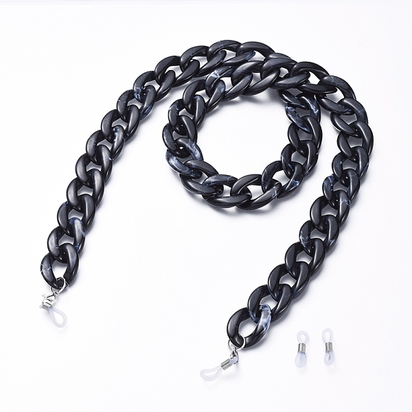 PandaHall Eyeglasses Chains, Neck Strap for Eyeglasses, with Acrylic Curb Chains, 304 Stainless Steel Lobster Claw Clasps and Rubber Loop..., Black
PandaHall Eyeglasses Chains, Neck Strap for Eyeglasses, with Acrylic Curb Chains, 304 Stainless Steel Lobster Claw Clasps and Rubber Loop..., Black