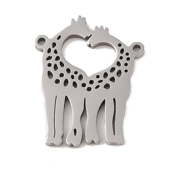 PandaHall 201 Stainless Steel Pendants, Giraffe with Heart Charm, Stainless Steel Color, 25.5x20x1.5mm, Hole: 1mm 201 Stainless Steel...
PandaHall 201 Stainless Steel Pendants, Giraffe with Heart Charm, Stainless Steel Color, 25.5x20x1.5mm, Hole: 1mm 201 Stainless Steel...